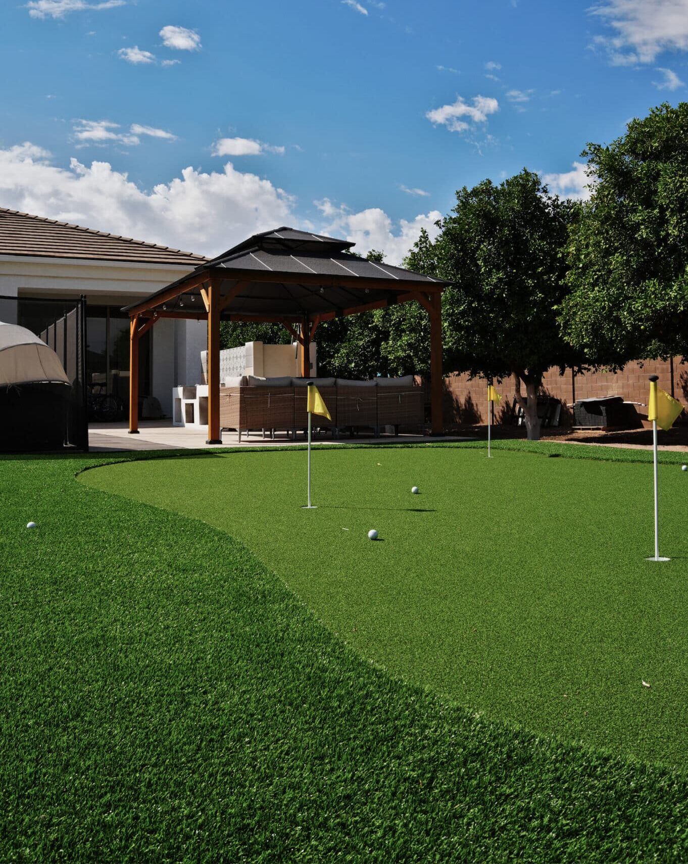 Turf in use
