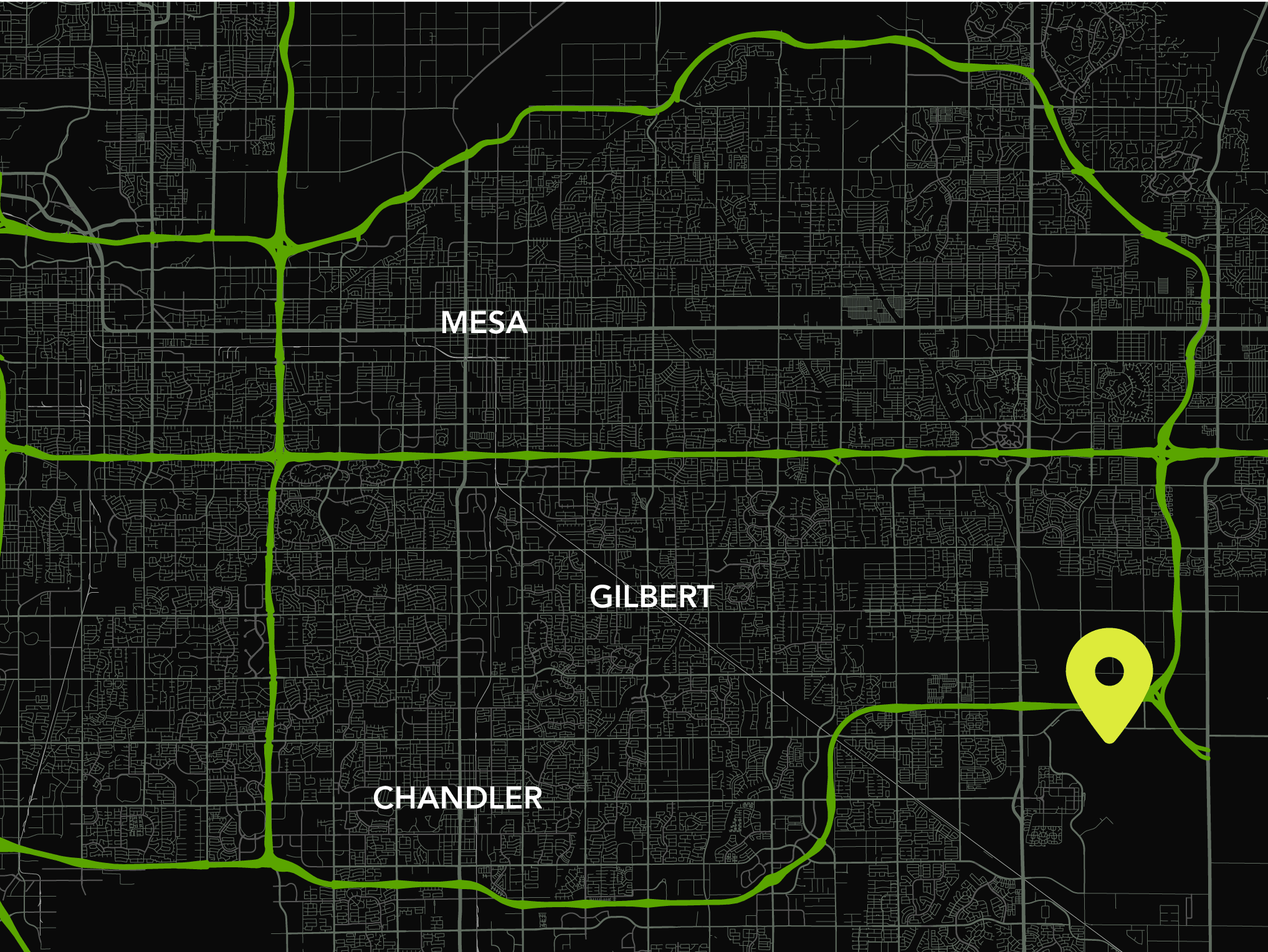 Map of Greater Phoenix Area