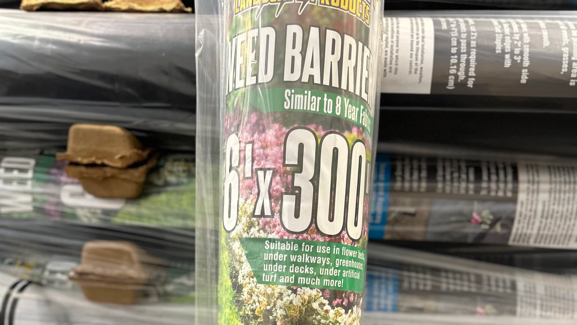 Weed Barrier container